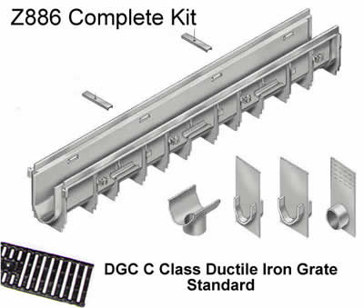 Zurn Z886 Trench Complete Kit Picture