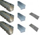 4'' Ulma MultiV 100 Polymer Concrete Slot Drain