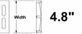 4.8'' Iron-Age Designs Trench Drain Grates