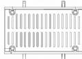 14" Wide ADA Compliant Grate and Frame Bolted Assy