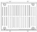 17" Wide ADA Compliant Grate and Frame Bolted Assy