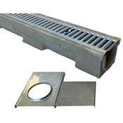 ULMA D100 Polymer Edge Trench Drain complete kits