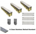 4 ACO KS100 Polymer Concrete / Stainless Edge Kits