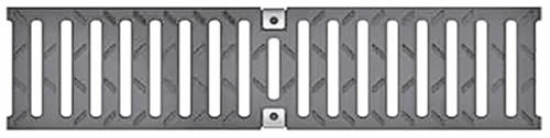 T100 Class E Galv Ductile Iron Slotted Grate, 1/2M