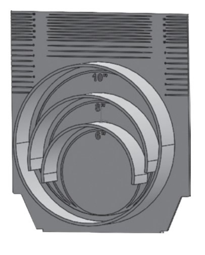 T1800 4", 6" or 8" No Hub End/Inlet/Outlet and Front/End Cap