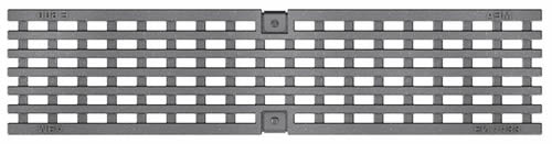 T200 Class E Galvanized Ductile Iron Longitudinal Grate 1/2M