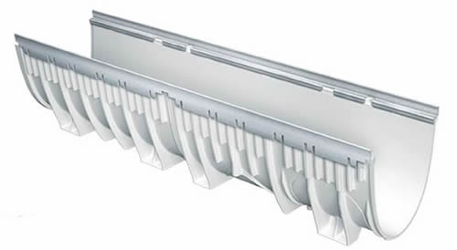 T2000 8" SMC/GRP Galvanized Edge 1/2 Meter Direction Change