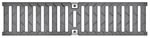 T100 Class E Galv Ductile Iron Slotted Grate, 1/2M