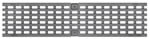 T200 Class E Galvanized Ductile Iron Longitudinal Grate 1/2M