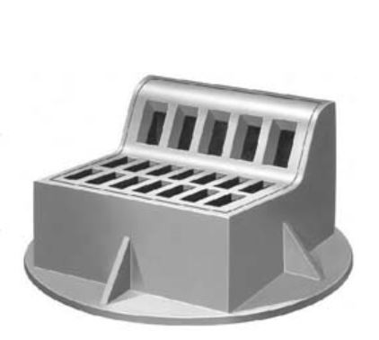 Guuttern Inlet Type R Transition R-3502-A - Neenah R-3502-A Roll and Gutter Inlets by Trench Drain Supply