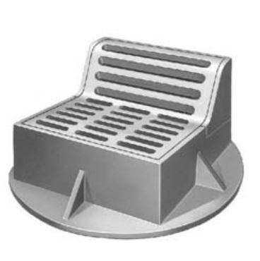 R-3502-D2 - Neenah R-3502-D2 Roll and Gutter Inlets by Trench Drain Supply