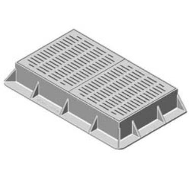 Guuttern Inlet Type R Transition R-3573-2Q - Neenah R-3573-2Q Roll and Gutter Inlets by Trench Drain Supply