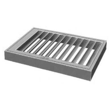 Guuttern Inlet Type R Transition R-3582-V1 - Neenah R-3582-V1 Roll and Gutter Inlets by Trench Drain Supply
