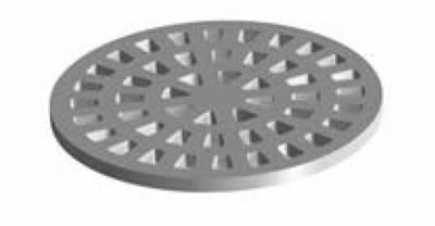 24" Manhole Frame With Flat Radial Grate