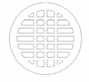 24 1/2" Manhole Frame With Type M Grate