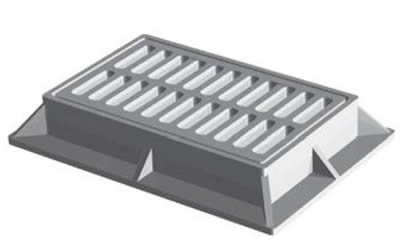 30 1/8" Gutter Inlet Frame & Bar Grate