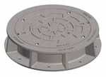 32 1/2" Airport Manhole Frame With 2880 Ductile Iron Type M Flat Grate