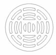 24 3/4" Manhole Frame With Type P Concave Grate