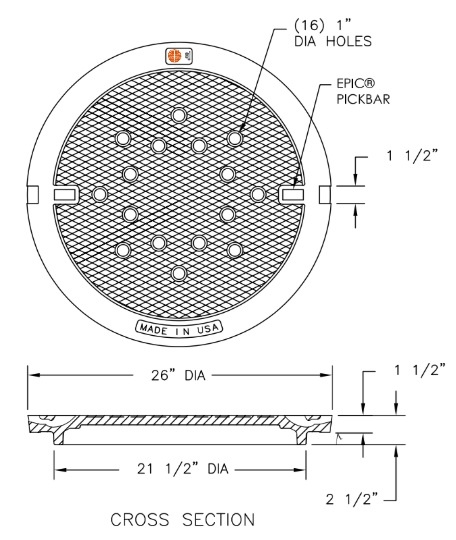 00104022 1040B  Vented Cover