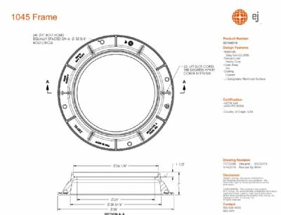 36" Manhole Frame