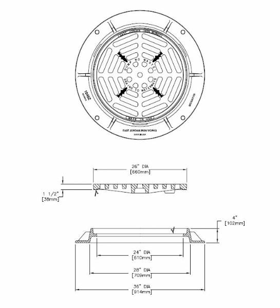 26" Round HD Frame and Grate