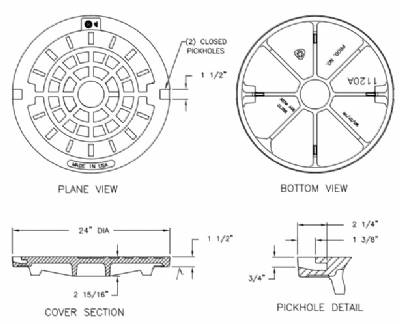 24" Manhole Cover