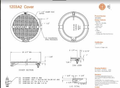 25 3/4" Manhole cover