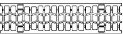 E Class Starfix Ductile Iron Slotted HM Trench Drain Grate