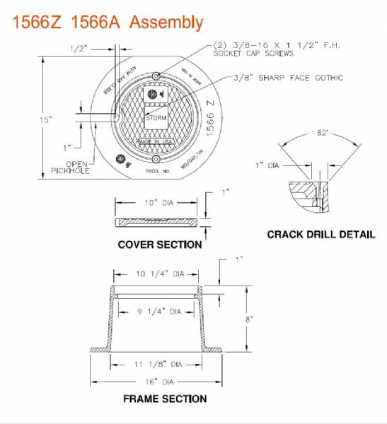 10 1/4" Round 8" Tall Cleanout/Monument Box Assy