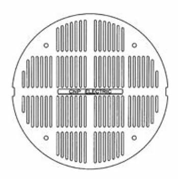 38 1/2" Manhole Frame With Type M2 ADA Grate