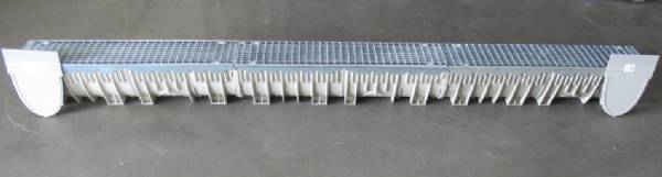 8" Wide Galv Edge Trench Drain Kit 10 Foot CLOSEOUT