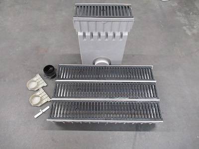 Mearin 160 10' Kit With Ductile Iron Grates and Catch Basin