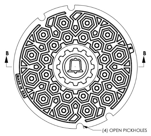 28 15/16"  Manhole cover
