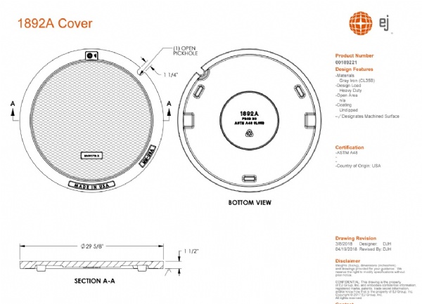 29 5/8" Manhole Cover