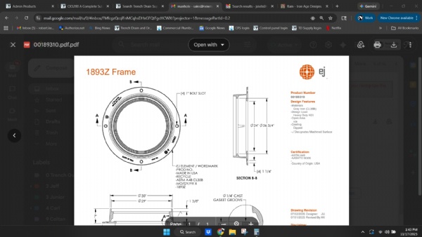30" Manhole Frame only