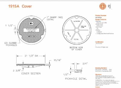 21 1/2" Manhole Lid only