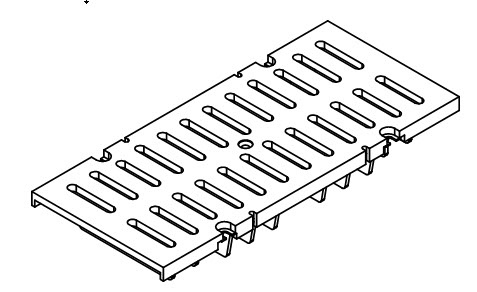 E Class Stainless Steel Slotted Trench Drain Grate