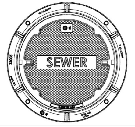 2006A Solid Cover, 2009Z 6-1/2" Tall Frame