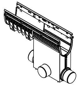 200CXX-SB Sloped Silt Box with Sediment Bucket One Meter