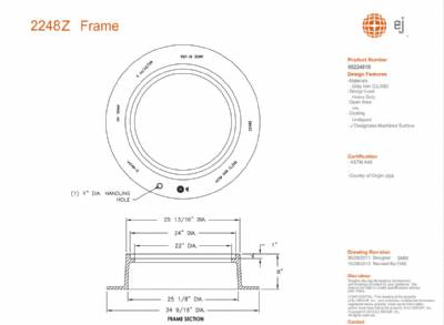 8" Tall Heavy Style Frame