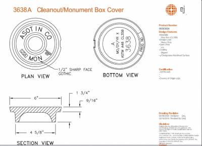 3638A ASOTIN County Monument Cover