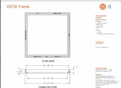 V5732 2-3/4" Tall Angle Frame