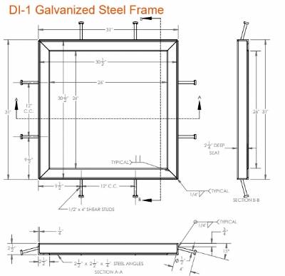 31" Square Frame Only