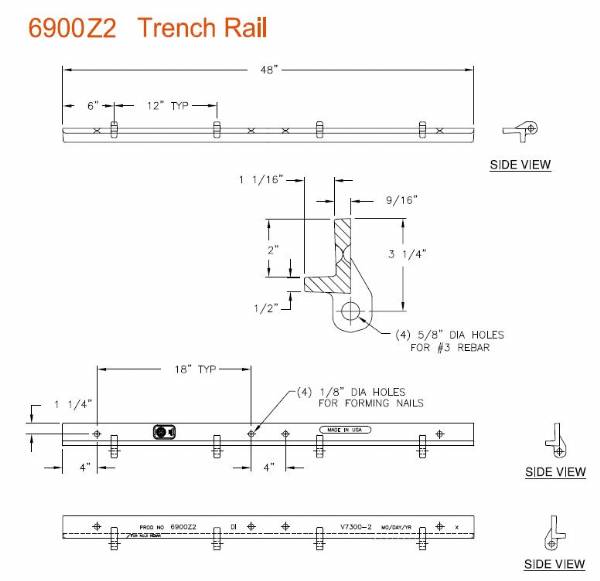 6900Z2 48" L Frame 2" Deep