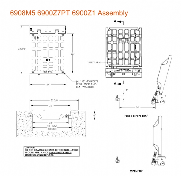 26" Wide Bolted Spring Asst Assy - Extra Heavy Duty