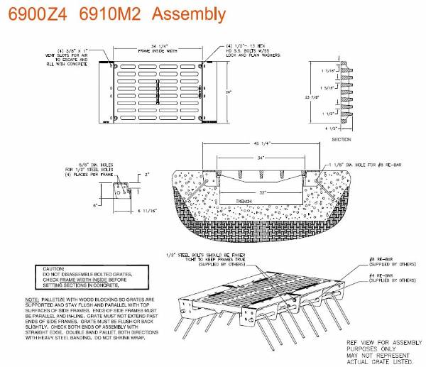 34" Wide Bolted Assembly w/Z4 Frame