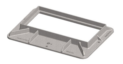 35 1/2" x 17 5/8" x 1 7/8" Frame Only