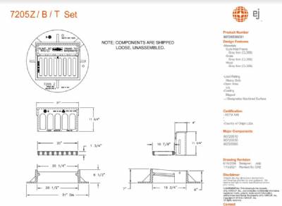 20" Catch Basin Curb Inlet set