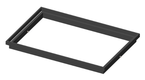 Rectangular 4 Sided Steel 2" Adjustment Riser