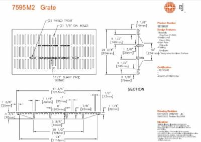 47 3/4" Grate Only